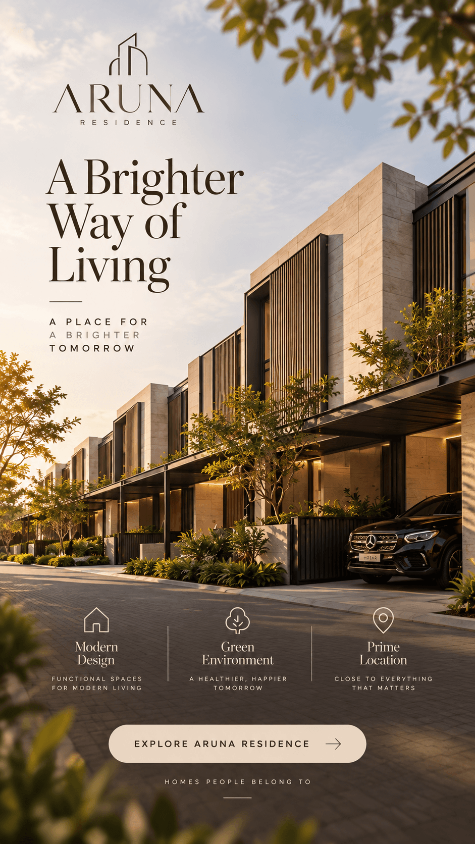 Instagram Story for Aruna Residence homes