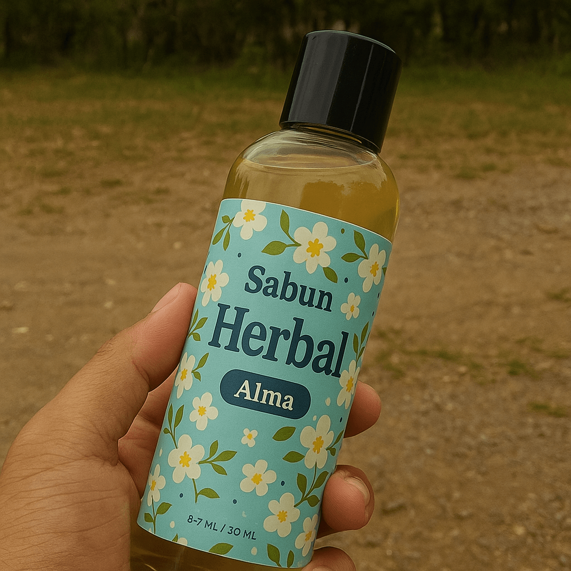 Foto produk sabun herbal sebelum diolah AI